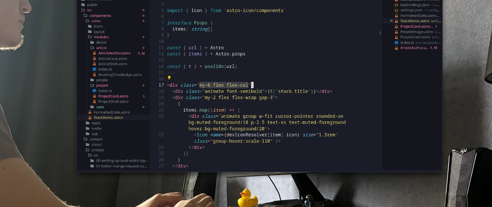 Keywords:
Tailwind CSS code in VS Code editor - My minimal VS Code setup for Vue, Typescript, Tailwind CSS, etc ...