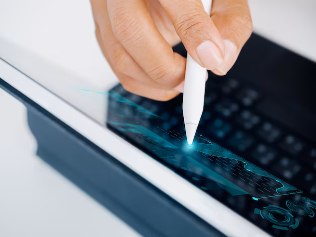 Digital performance chart increase - Investment technology financial return on investment roi concepts ...