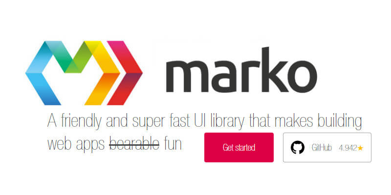 Marko.js logo - Marko: JavaScript UI Library | Bypeople