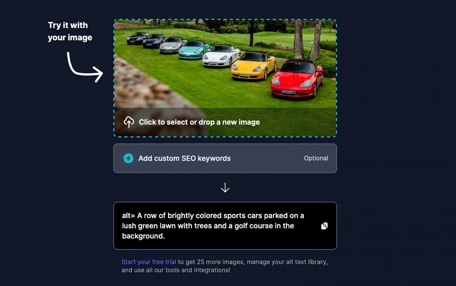 Keywords:
AI code generation on computer screen - AltText.ai: Alt Text Generator Powered by AI