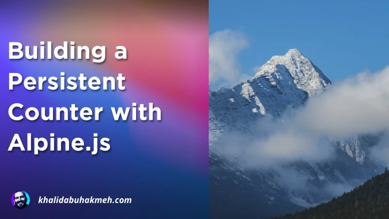Alpine.js and ASP.NET Core logos - Building a Persistent Counter with Alpine.Js | Khalid Abuhakmeh