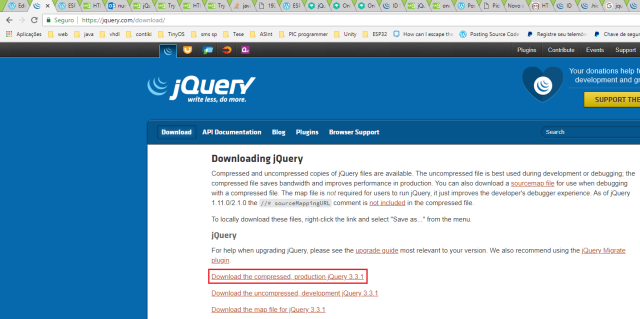 jQuery code on screen - Association of Research Libraries and California Digital Library ...