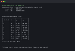 Babylon.js 7.30 Makes Havok 1.3 the Default Physics Plugin, Ammo.js Deprecated